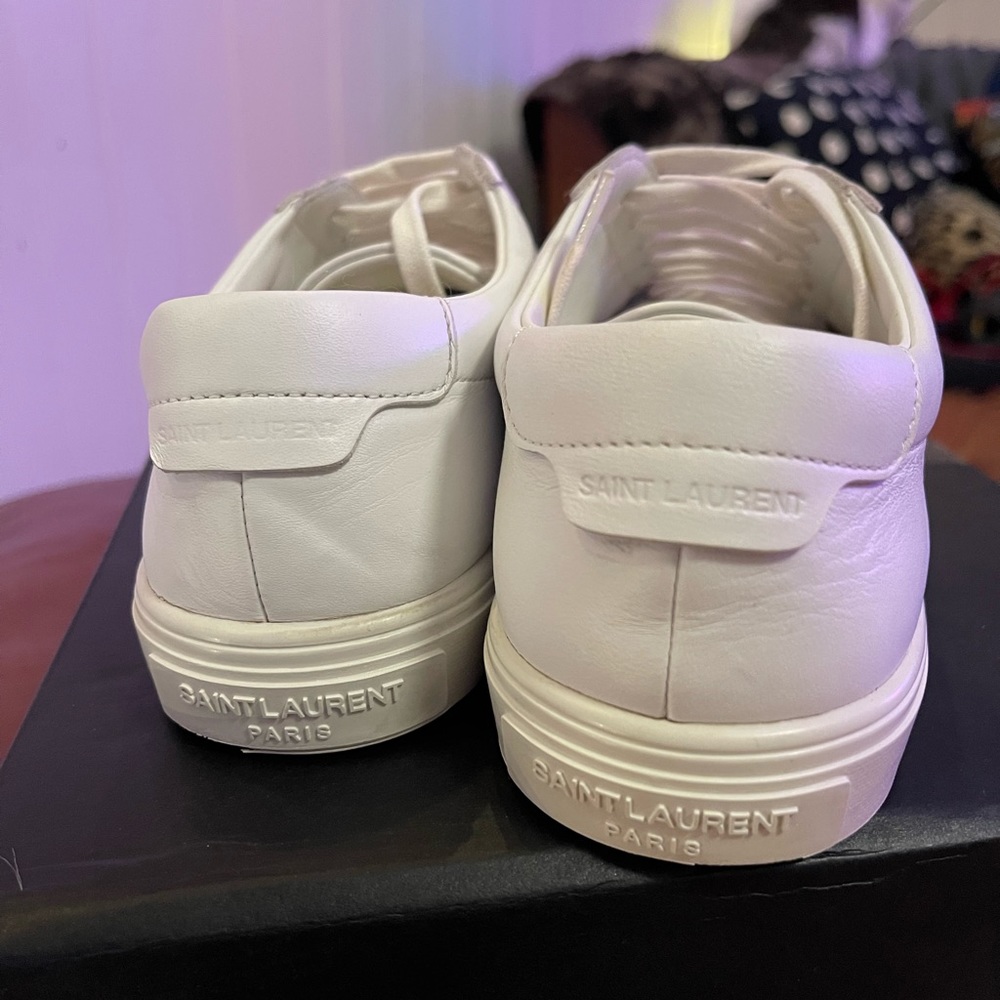 Saint Laurent Andy white sneakers 37.5 - Picture 3 of 11